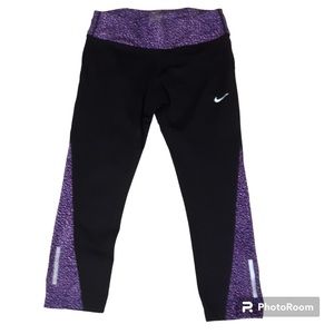 Nike Dri Fit Capri Running Leggings Size Medium